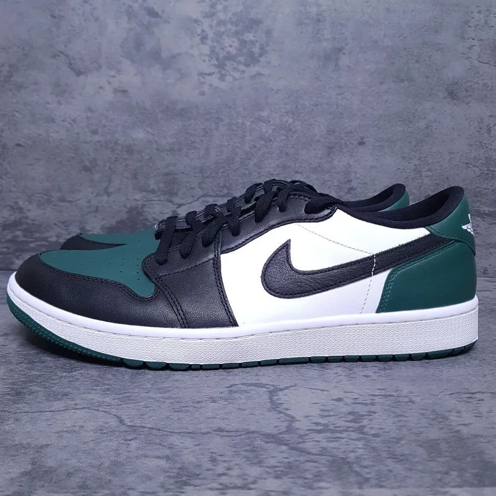 NIKE Air Jordan 1 Low Golf‎ Shoes Mens 14 Noble Green White Black nby
